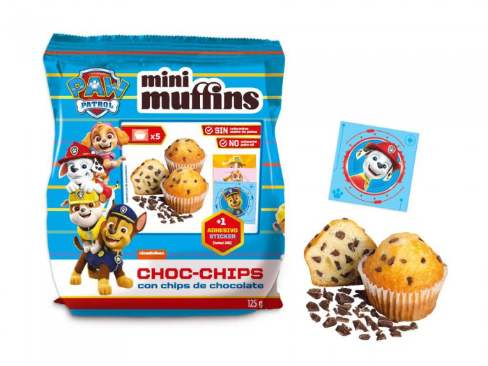 PAW PATROL Mini Muffins s kousky čokolády 125g
