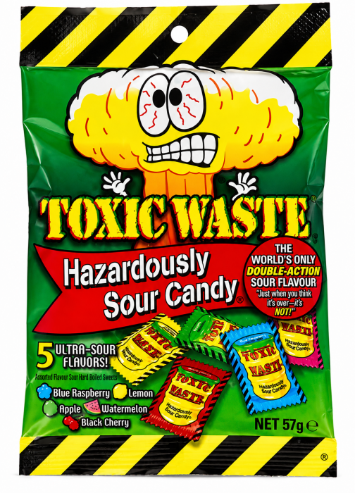 Toxic Waste Original kyselé bonbony 57g