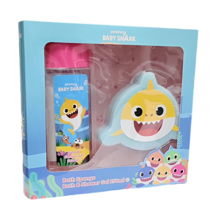 Baby Shark dětský sprchový gel + Houba