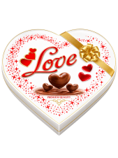LOVE Srdce Bílé 106g
