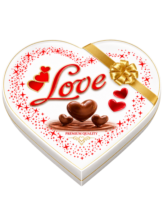 LOVE Srdce Bílé 106g