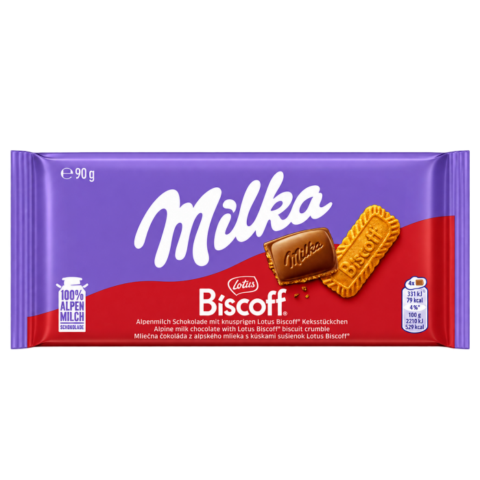MILKA 90g Biscoff Lotus