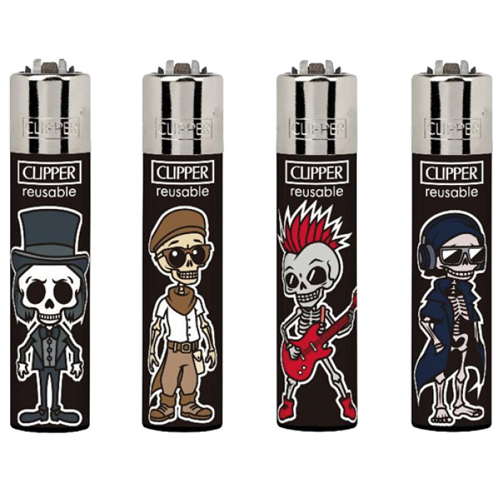 Clipper zapalovač Skull Parade