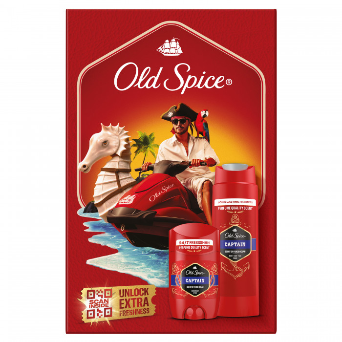 Old Spice kazeta Captain Deo stick + Spr
