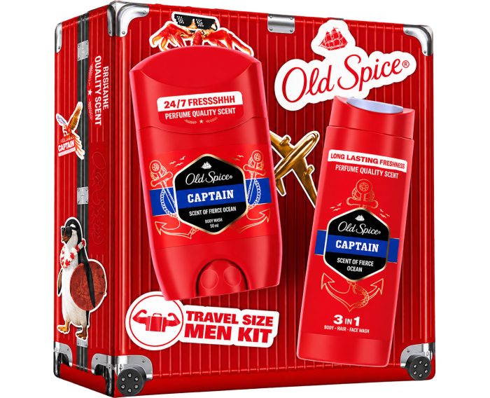 Old Spice kazeta Captain Travel Deo stick + Spr