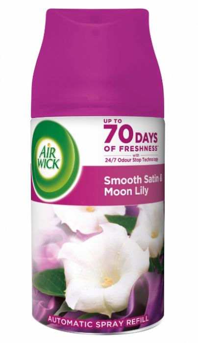 Air Wick Freshmatic refill 250ml Jemné satén a Měsíční lilie