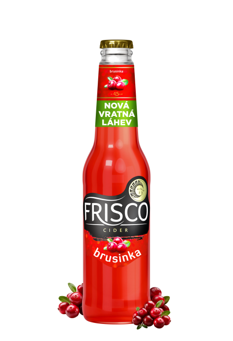 FRISCO 0,33L Brusinka ***Vrátní láhev