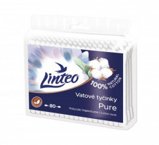 LINTEO Kosmetické Vatové Tyčinky 80ks Sáček