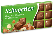 Schogetten 100g Alpine Milk Chocolate with Hazelnuts