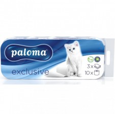 Paloma 3 vrstvý Toaletní papír Bílé