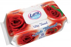 Lara 100ks Dětské Vlhčené Ubrousky - Wild Rose