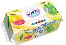 Lara 120ks Dětské Vlhčené Ubrousky - Grapefruits Lemon