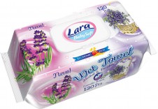 Lara 120ks Dětské Vlhčené Ubrousky - Lavender