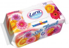 Lara 120ks Dětské Vlhčené Ubrousky - Gerbera Daisy