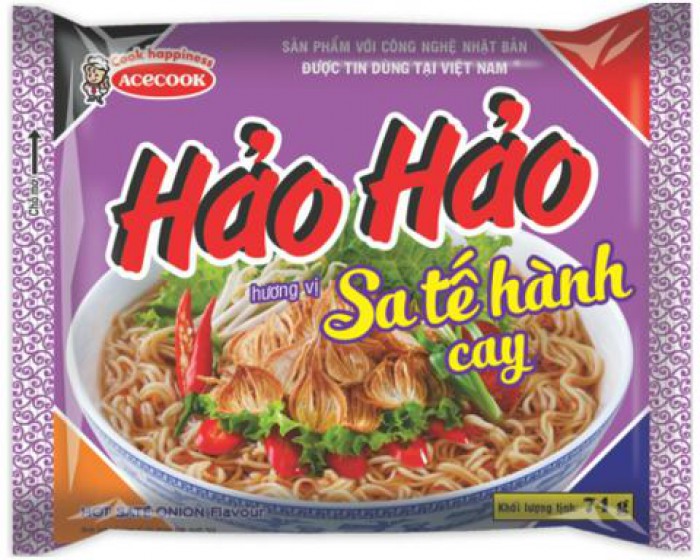 Hảo Hảo Příchuť Pikantní Saté - restované cibule