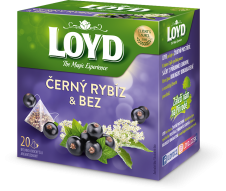 Loyd Pyramida Černý Rybíz&Bez 20x2g