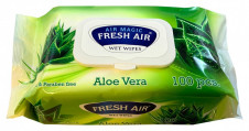 Fresh Air Vlhčené Ubrousky 100ks Aloe Vera