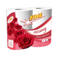 FINE Toaletní papír 3 vrstvý 4ks/balení - Růže