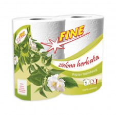 FINE Toaletní papír 3 vrstvý 4ks/balení - Zelený čaj