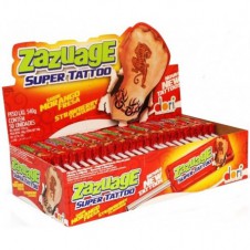 Zazuage Žvýkačky Super Tattoo Jahoda & Karamel