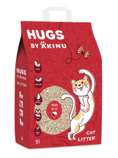 HUGS by AKINU Křemelinové stelivo pro kočky 5L
