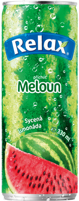 Relax 330ml limonáda Meloun plech