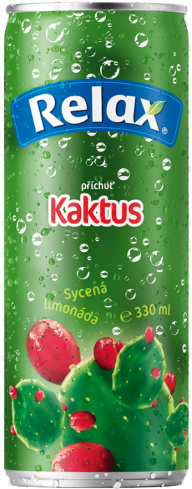 Relax 330ml limonáda Kaktus plech