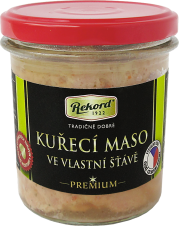 REKORD Kuřecí Maso ve vlastní sťávě 300g PREMIUM