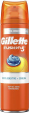 Gillette Fusion5 gel na holení 200ml Ultra Sensitive + Cooling