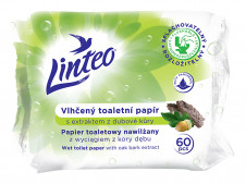 Linteo Vlhčené Ubrousky s etraktem z dubové kůry 60ks