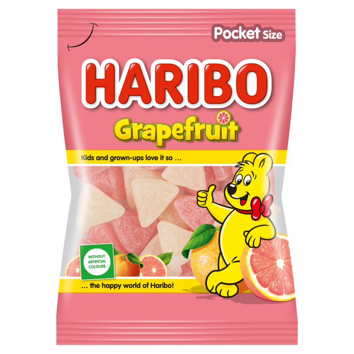 Haribo Grapefruit želé s ovocnou příchutí 80g