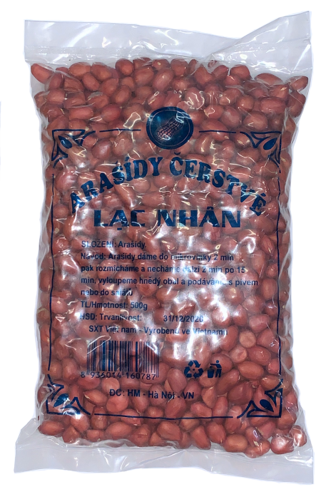 Arašídy čerstvé - červené - Lạc đỏ tươi 500g