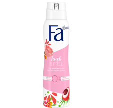 FA Deodoranty spray 150ml Fresh & Free - Grapefruit&Lychee