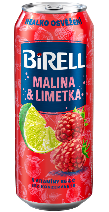 Birell Nealkoholické pivo plech 0,5l Limetka Malina