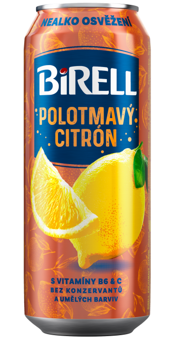 Birell Nealkoholické pivo plech 0,5l Polotmavý Citron