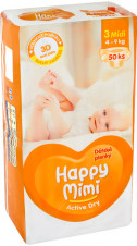 Happy Mimi pleny 4-9kg Midi 3 50ks