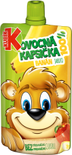 KUBÍK 100% ovocná kapsička BANÁN-jablko 100g