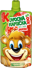 KUBÍK 100% ovocná kapsička jablko-banán-JAHODA 100g