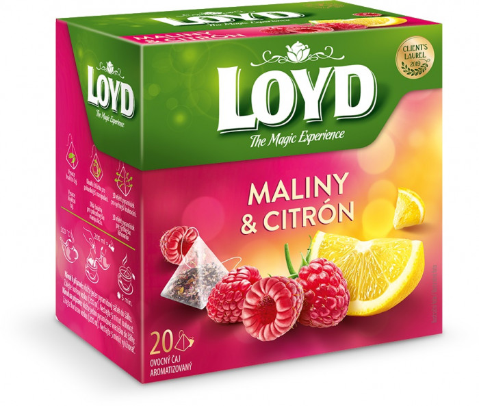 Loyd Pyramida Maliny & Citrón 20x2g