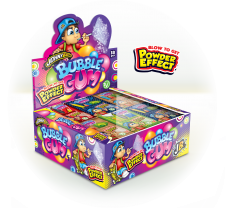 Johny Bee - Bubble Gum Powder Efect žvýkačky s práškou 35g x 18