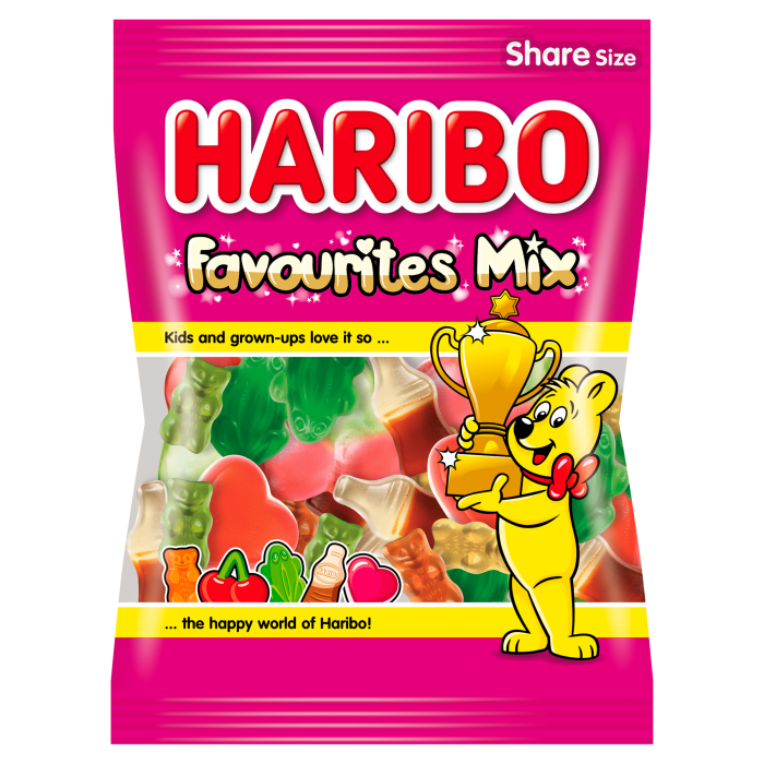 Haribo Favourites Mix želé s ovocnými příchutěmi 175g