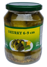 Okurky 640g 6-9cm EXP 31.12.2021