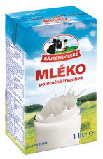 Báječné české mléko trvanlivé polotučné 1,5% 1l